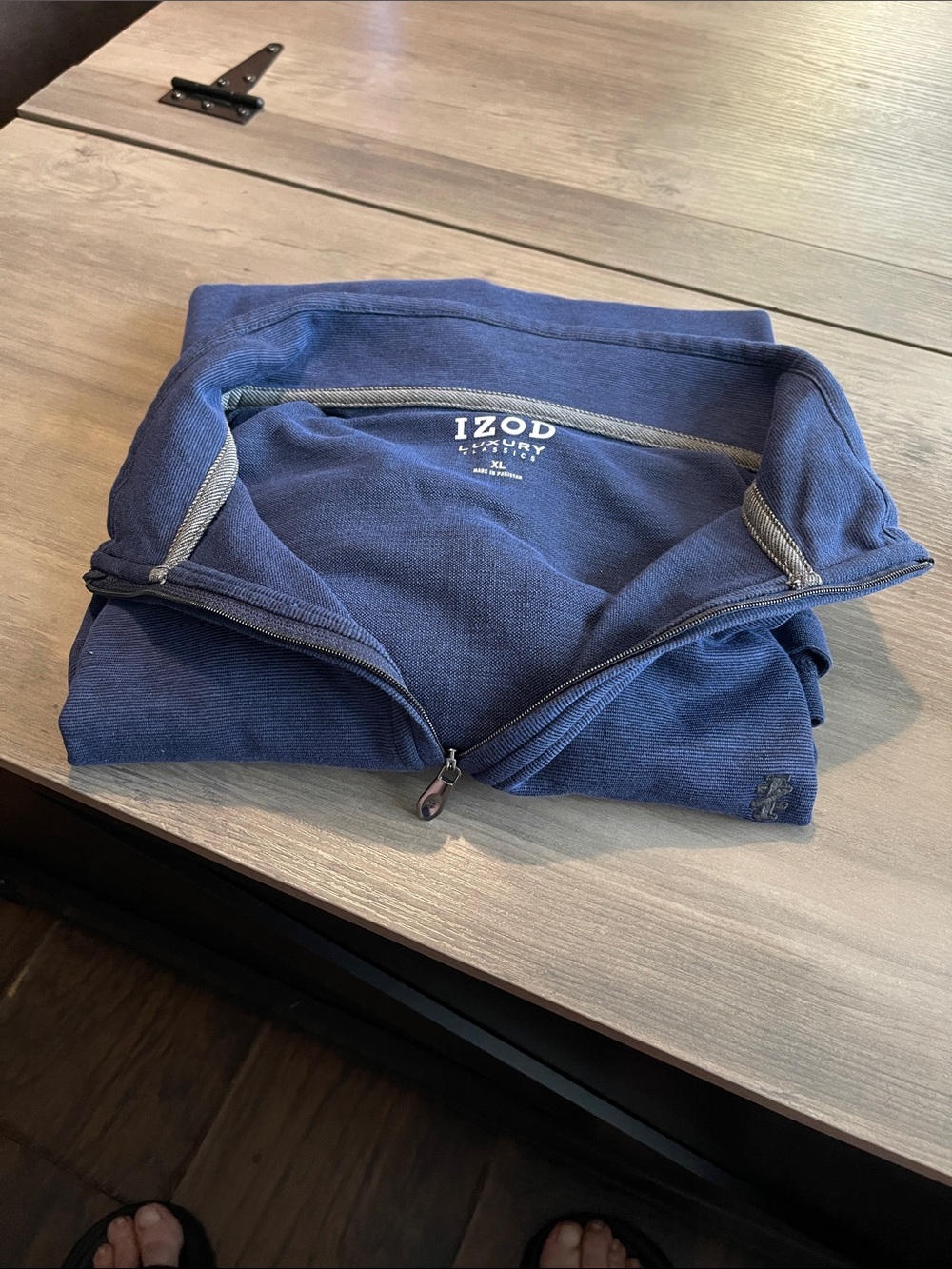 Izod Navy Blue Kids Half-Zip Sweatshirt